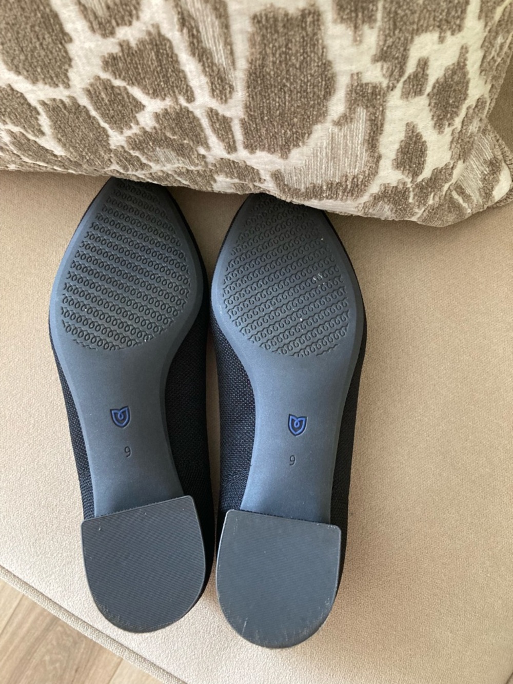 Rothy's Black Low Block Heel Flats W 9 - Picture 5 of 9